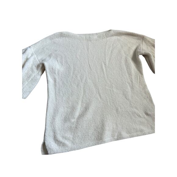 Madewell‎ Layered Sleeve Pullover Coziest Yarn Sweater Antique Cream Size XS - Picture 9 of 12